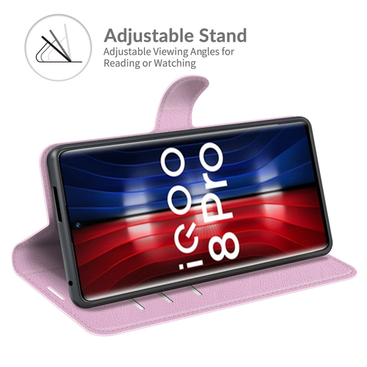 Litchi Texture Leather Phone Case For vivo iQOO 8 Pro