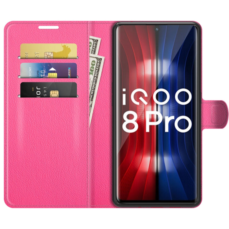 Litchi Texture Leather Phone Case For vivo iQOO 8 Pro