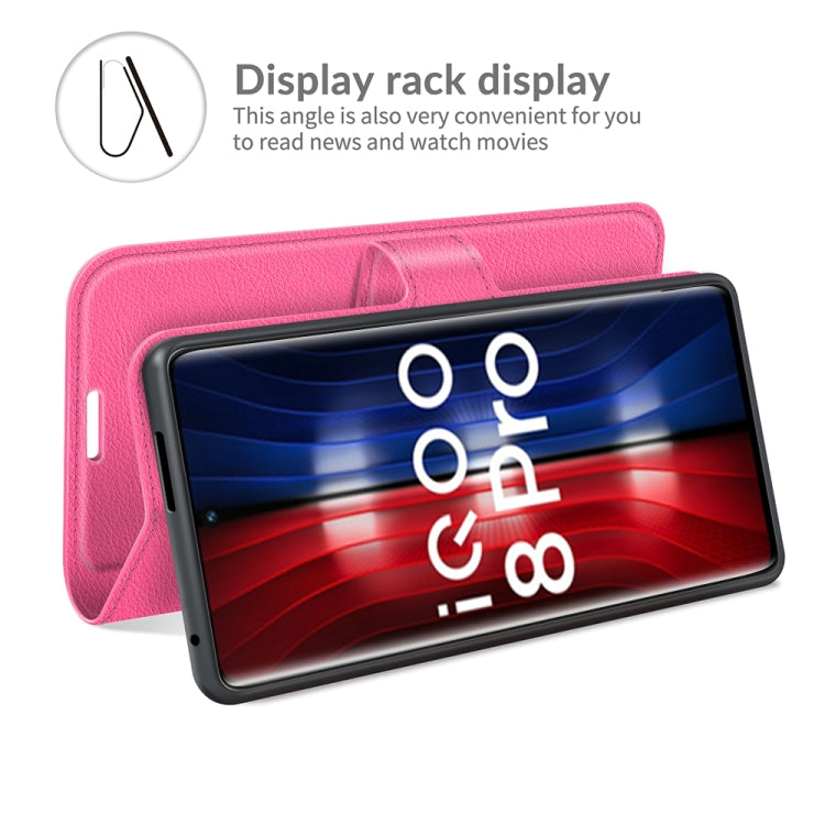 Litchi Texture Leather Phone Case For vivo iQOO 8 Pro