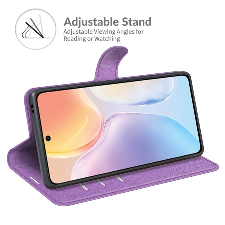 Litchi Texture Leather Phone Case For vivo X70