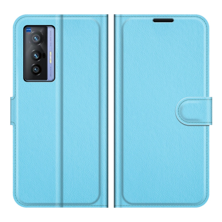 Litchi Texture Leather Phone Case For vivo X70