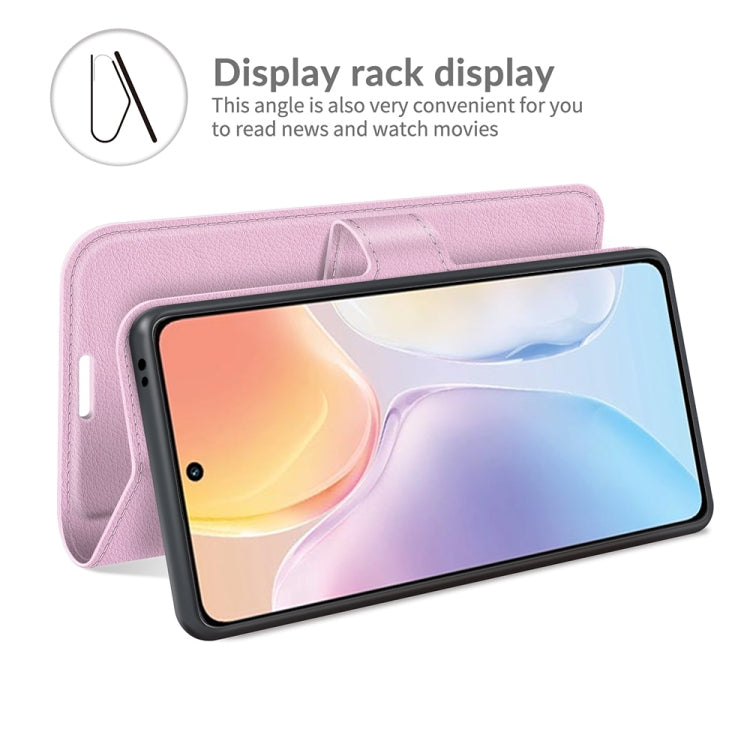 Litchi Texture Leather Phone Case For vivo X70