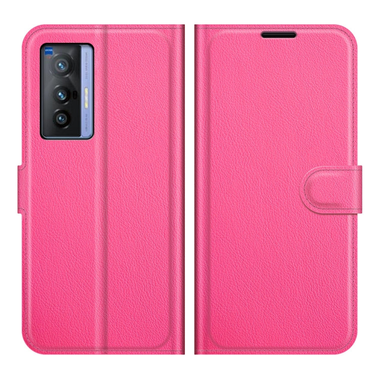 Litchi Texture Leather Phone Case For vivo X70