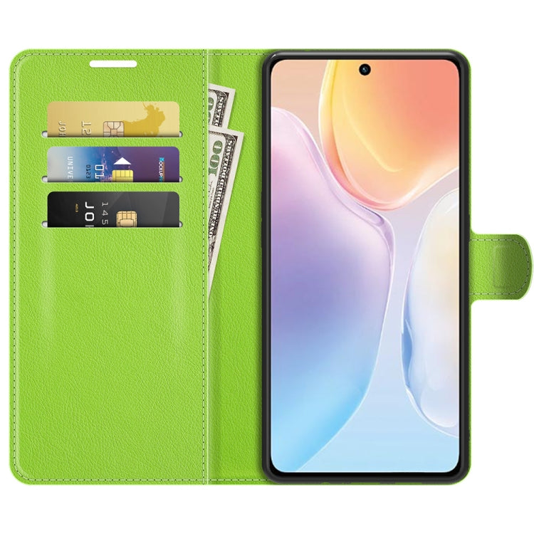 Litchi Texture Leather Phone Case For vivo X70