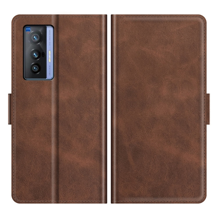 For vivo X70 Dual-side Magnetic Buckle Flip Leather Phone Case