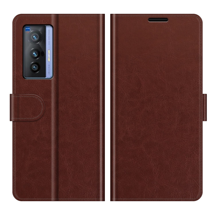For vivo X70 R64 Texture Horizontal Flip Protective Case with Holder & Card Slots & Wallet& Photo Frame