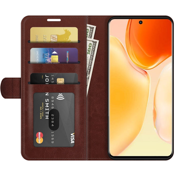 For vivo X70 Pro R64 Texture Horizontal Flip Protective Case with Holder & Card Slots & Wallet& Photo Frame