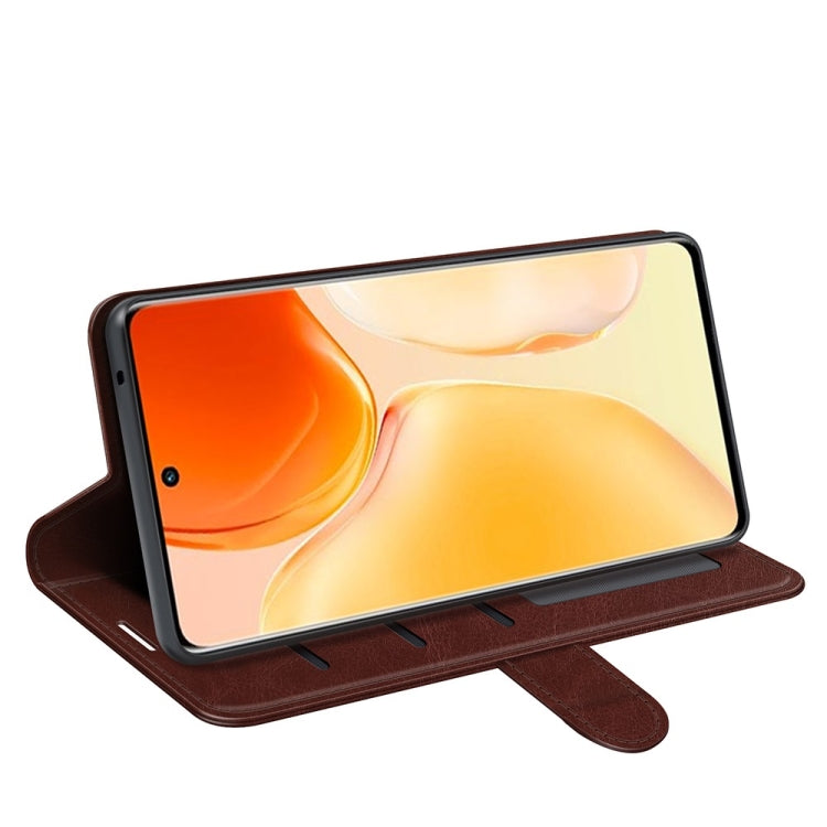 For vivo X70 Pro R64 Texture Horizontal Flip Protective Case with Holder & Card Slots & Wallet& Photo Frame