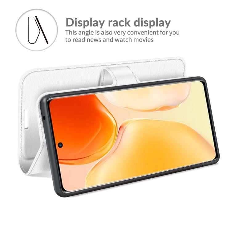 Litchi Texture Leather Phone Case For vivo X70 Pro