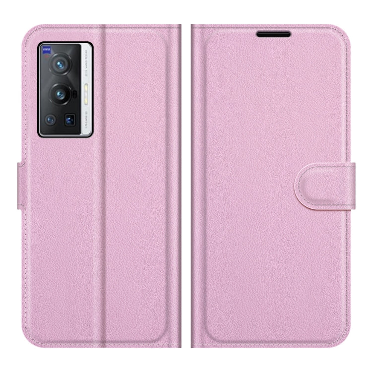 Litchi Texture Leather Phone Case For vivo X70 Pro