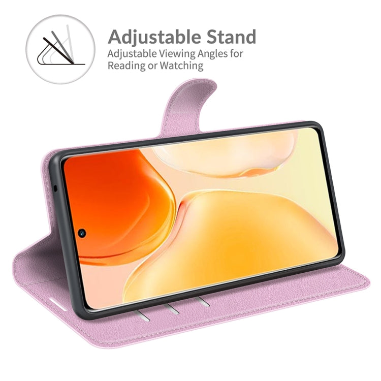 Litchi Texture Leather Phone Case For vivo X70 Pro