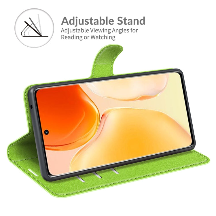 Litchi Texture Leather Phone Case For vivo X70 Pro