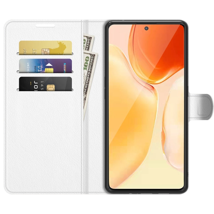 Litchi Texture Leather Phone Case For vivo X70 Pro+