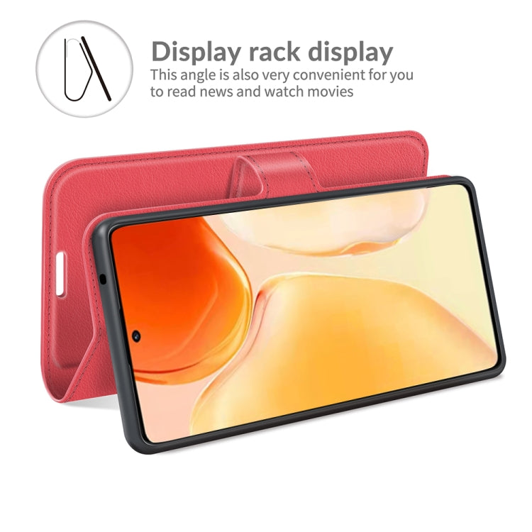 Litchi Texture Leather Phone Case For vivo X70 Pro+