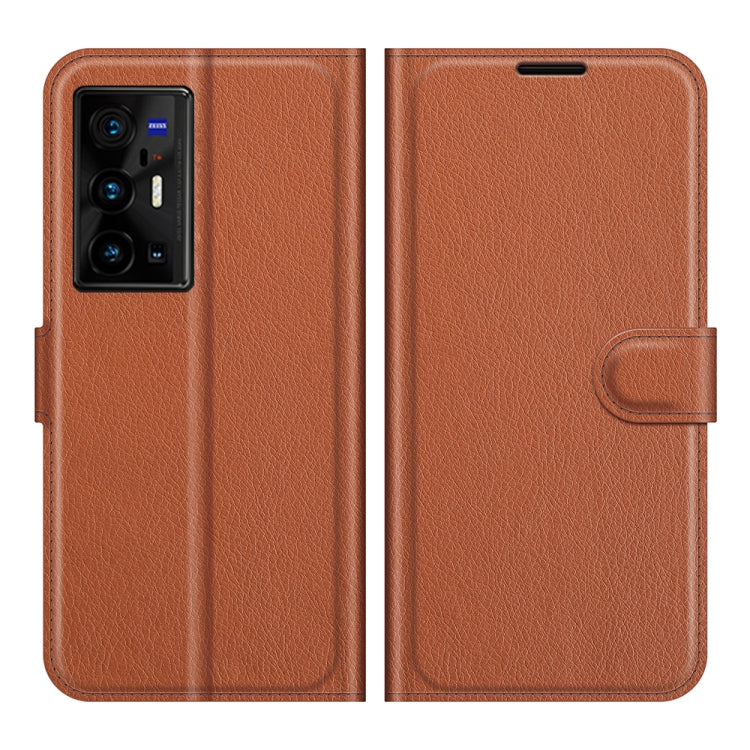 Litchi Texture Leather Phone Case For vivo X70 Pro+