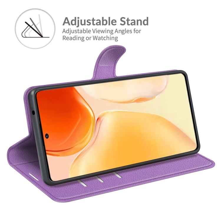 Litchi Texture Leather Phone Case For vivo X70 Pro+