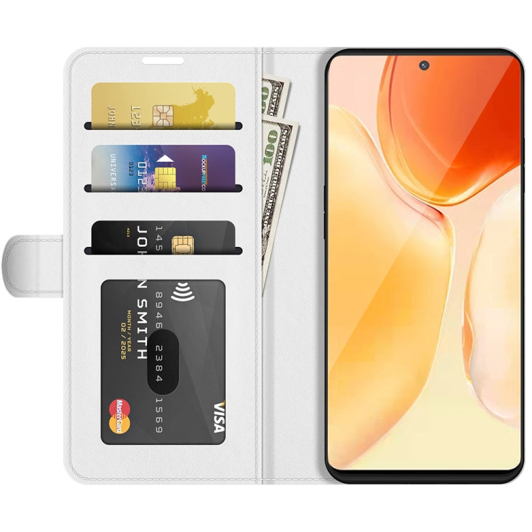 For vivo X70 Pro+ R64 Texture Horizontal Flip Protective Case with Holder & Card Slots & Wallet& Photo Frame