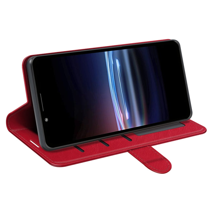 For Sony Xperia Pro-I R64 Texture Single Horizontal Flip Phone Protective Case with Holder & Card Slots & Wallet& Photo Frame