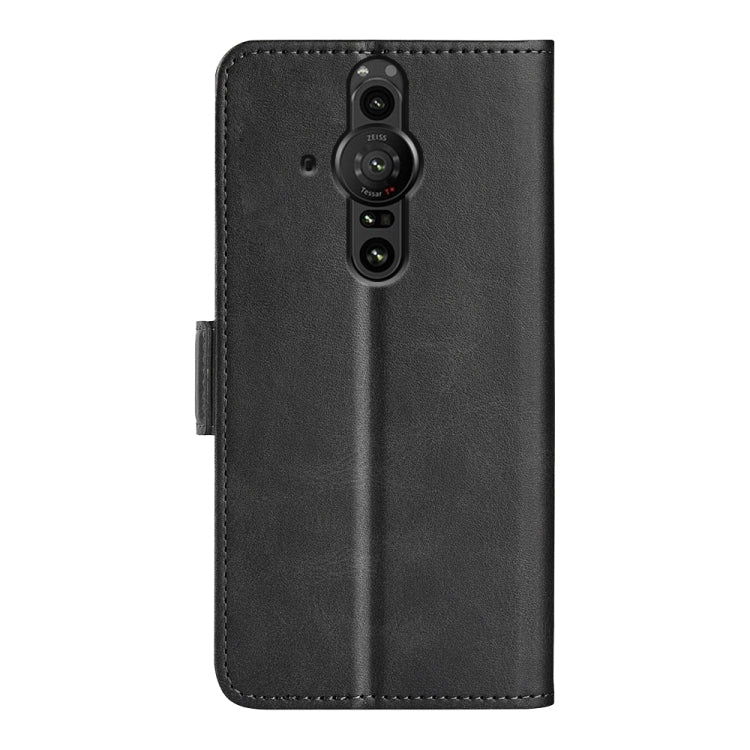 For Sony Xperia Pro-I Dual-side Magnetic Buckle Horizontal Flip Phone Leather Case with Holder & Card Slots & Wallet