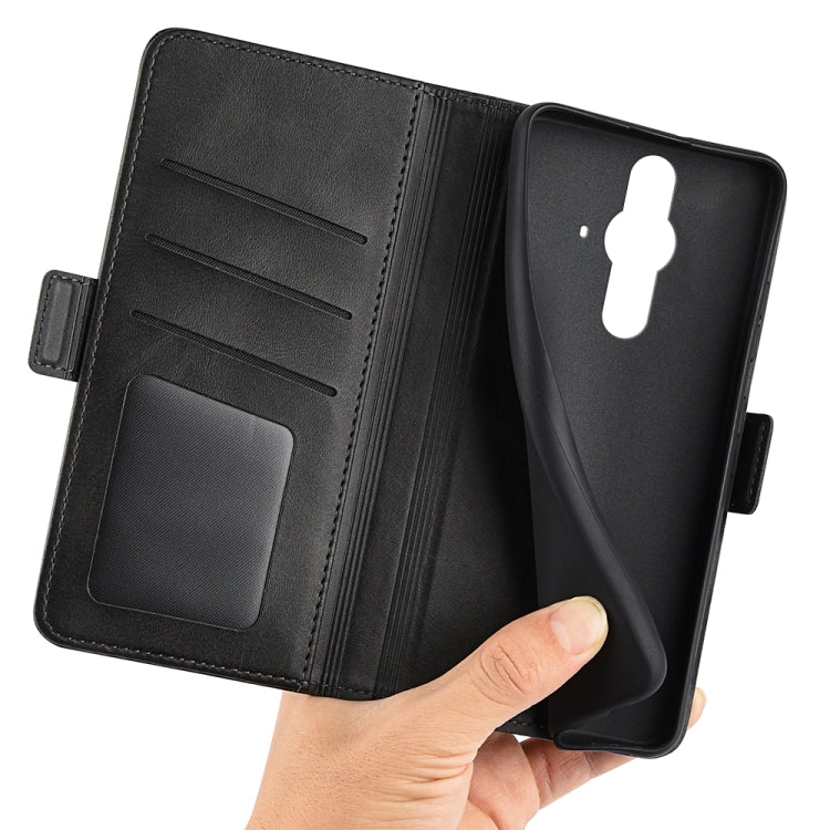 For Sony Xperia Pro-I Dual-side Magnetic Buckle Horizontal Flip Phone Leather Case with Holder & Card Slots & Wallet