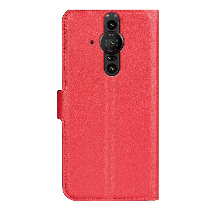 For Sony Xperia Pro-I Litchi Texture Horizontal Flip Protective Case with Holder & Card Slots & Wallet