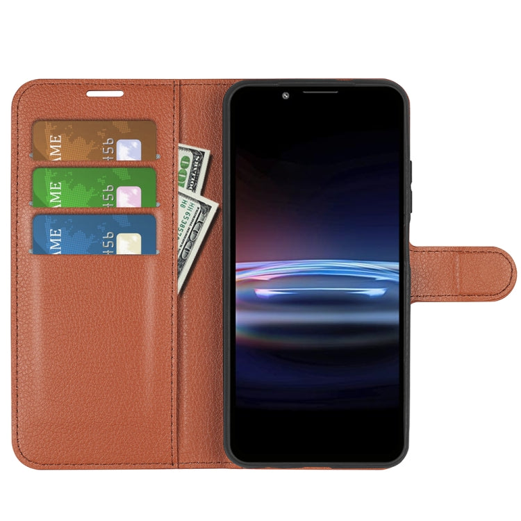 For Sony Xperia Pro-I Litchi Texture Horizontal Flip Protective Case with Holder & Card Slots & Wallet