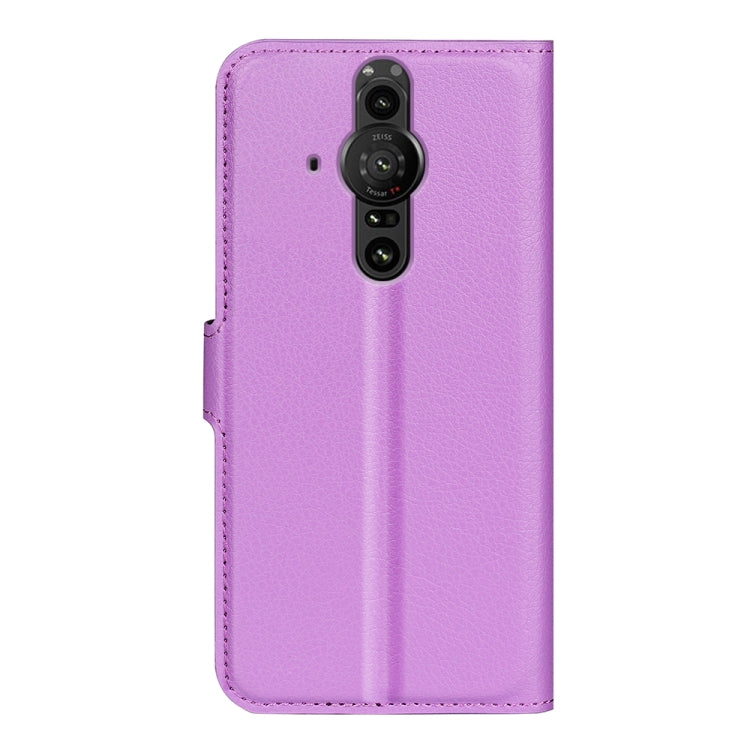For Sony Xperia Pro-I Litchi Texture Horizontal Flip Protective Case with Holder & Card Slots & Wallet