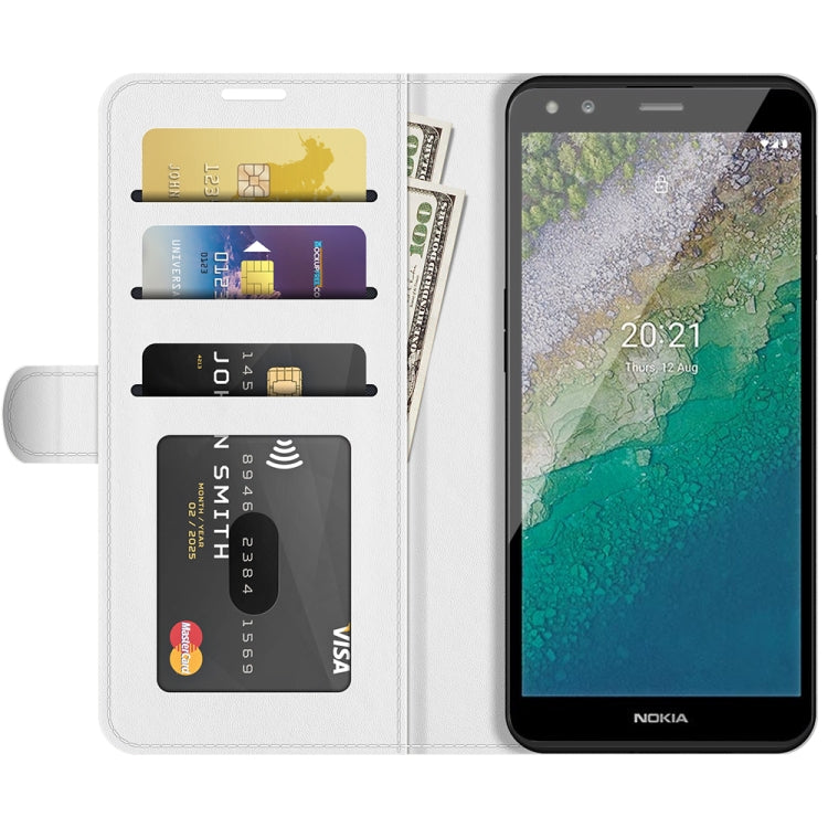 For Nokia C01 Plus R64 Texture Single Horizontal Flip Phone Protective Case with Holder & Card Slots & Wallet& Photo Frame