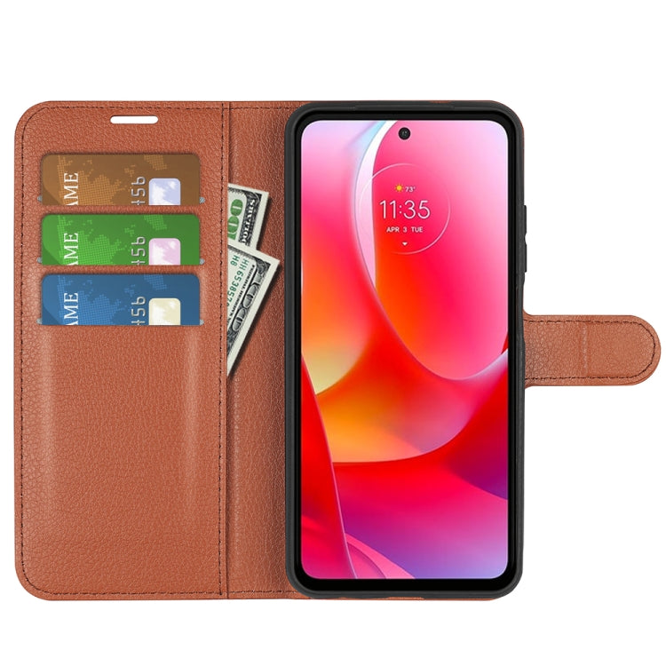 For Motorola Moto G Power 2022 Litchi Texture Horizontal Flip Protective Case with Holder & Card Slots & Wallet
