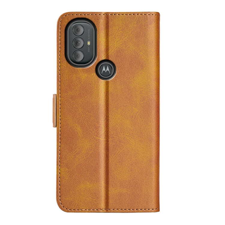 For Motorola Moto G Power 2022 Dual-side Magnetic Buckle Horizontal Flip Leather Case with Holder & Card Slots & Wallet
