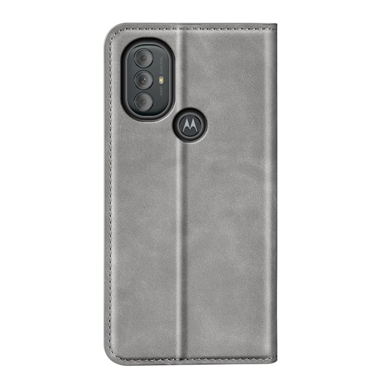 For Motorola Moto G Power 2022 Retro-skin Magnetic Suction Phone Leather Case with Holder & Card Slots & Wallet