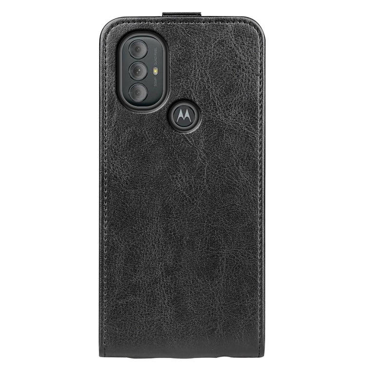 For Motorola Moto G Power 2022 R64 Texture Single Vertical Flip Leather Phone Protective Case with Card Slots & Photo Frame