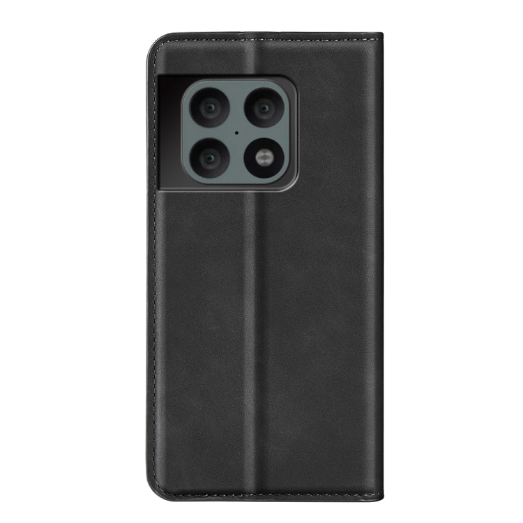 For OnePlus 10 Pro 5G Retro-skin Magnetic Suction Phone Leather Case with Holder & Card Slots & Wallet