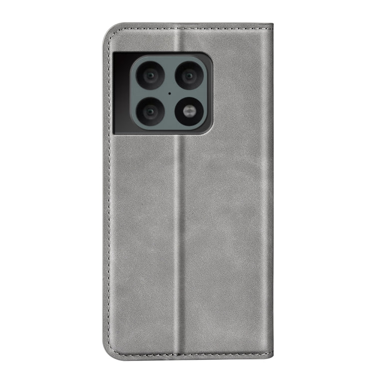 For OnePlus 10 Pro 5G Retro-skin Magnetic Suction Phone Leather Case with Holder & Card Slots & Wallet
