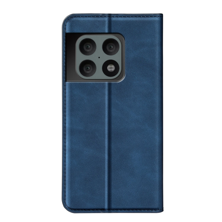 For OnePlus 10 Pro 5G Retro-skin Magnetic Suction Phone Leather Case with Holder & Card Slots & Wallet