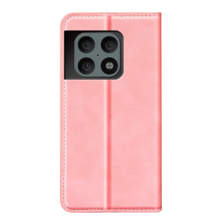 For OnePlus 10 Pro 5G Retro-skin Magnetic Suction Phone Leather Case with Holder & Card Slots & Wallet