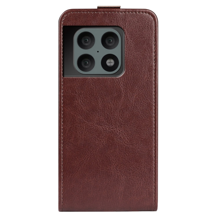 For OnePlus 10 Pro 5G R64 Texture Single Vertical Flip Leather Phone Protective Case with Card Slots & Photo Frame