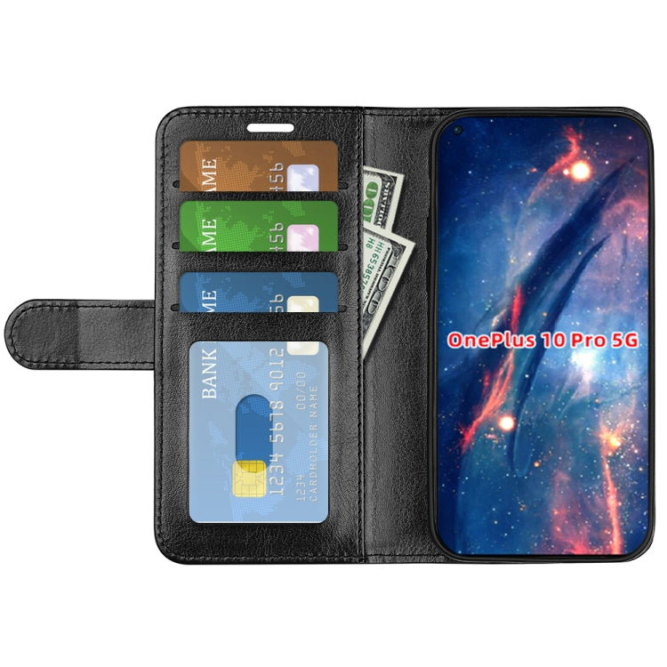 For OnePlus 10 Pro 5G R64 Texture Single Horizontal Flip Phone Protective Case with Holder & Card Slots & Wallet& Photo Frame