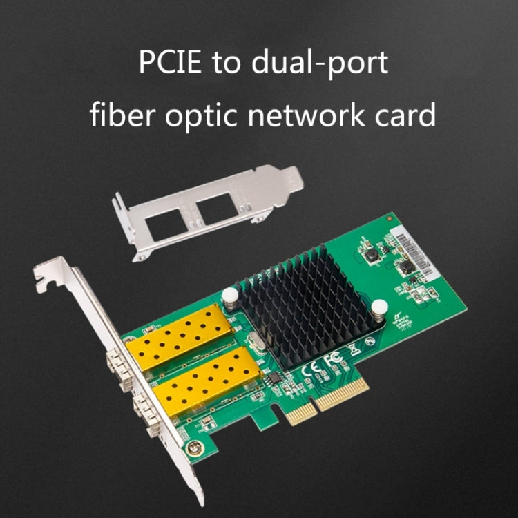1000Mbps Ethernet PCIE to Dual Ports Fiber Optic Network Card