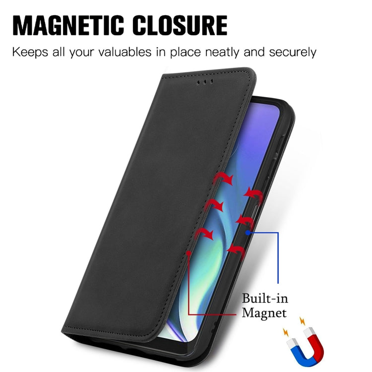 For Motorola Moto G50 5G Retro Skin Feel Magnetic Horizontal Flip Leather Case