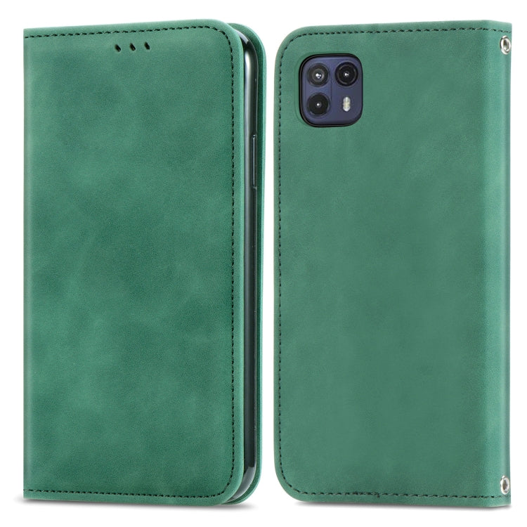 For Motorola Moto G50 5G Retro Skin Feel Magnetic Horizontal Flip Leather Case