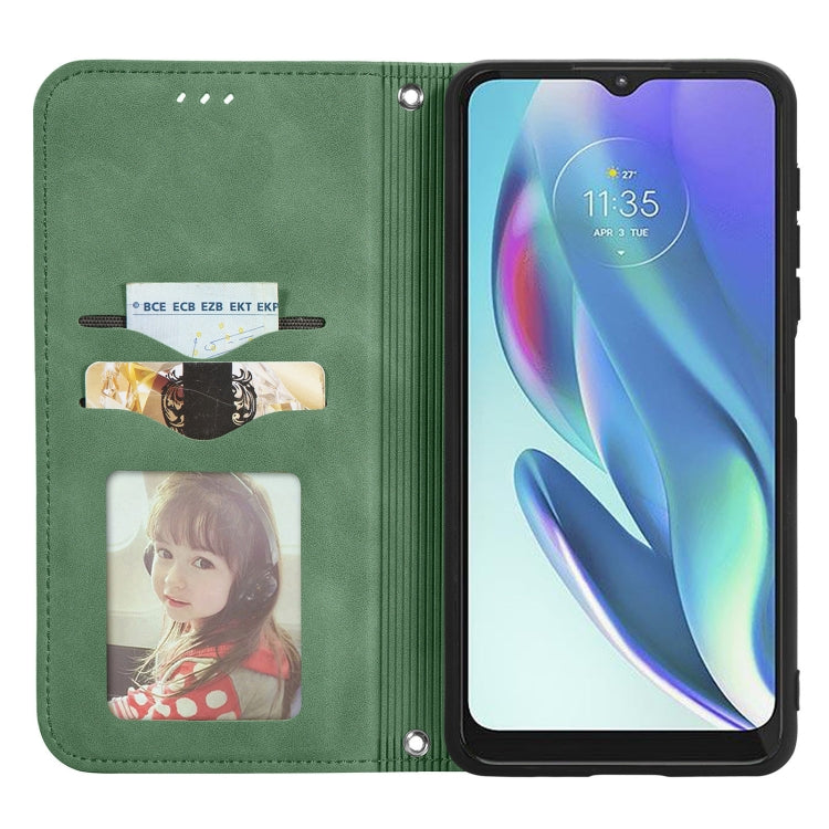 For Motorola Moto G50 5G Retro Skin Feel Magnetic Horizontal Flip Leather Case