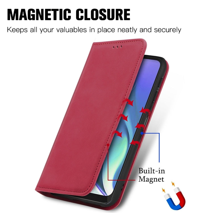 For Motorola Moto G50 5G Retro Skin Feel Magnetic Horizontal Flip Leather Case