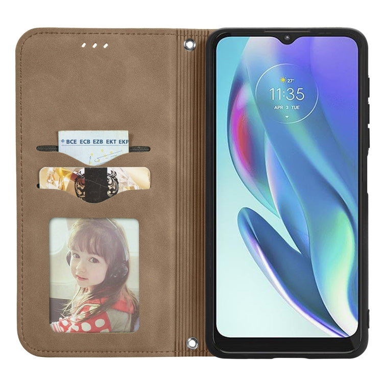 For Motorola Moto G50 5G Retro Skin Feel Magnetic Horizontal Flip Leather Case