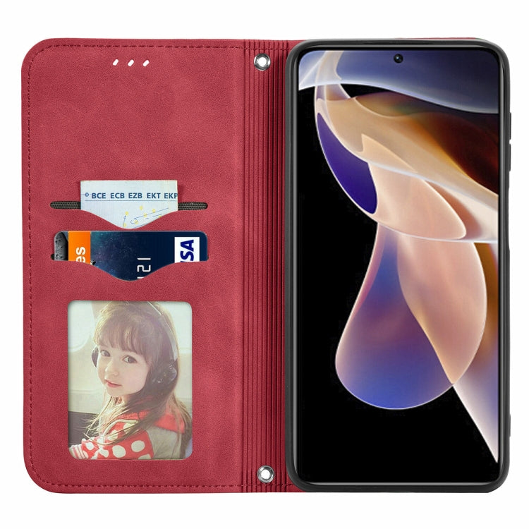 For Xiaomi Redmi Note 11 Pro China /11 Pro+ Retro Skin Feel Magnetic Horizontal Flip Leather Case