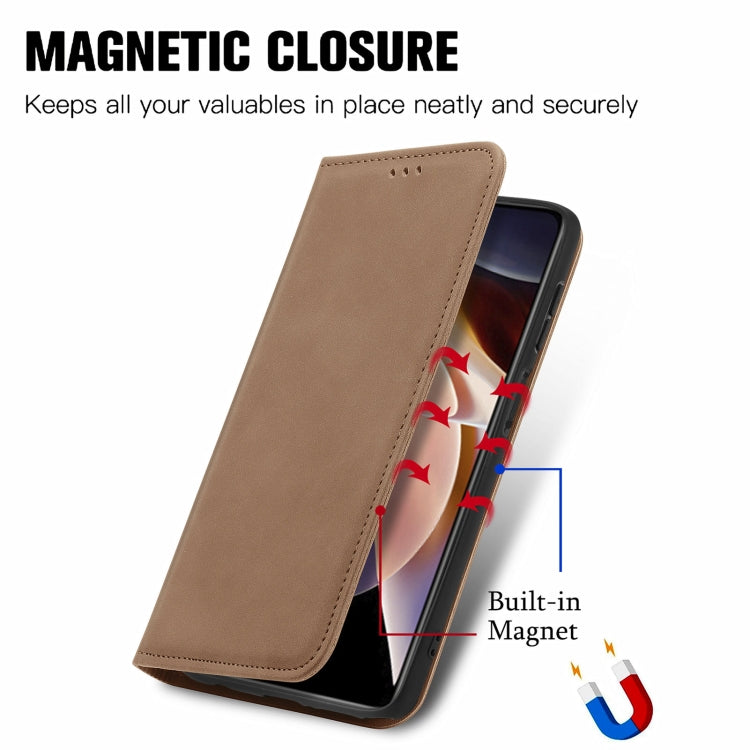 For Xiaomi Redmi Note 11 Pro China /11 Pro+ Retro Skin Feel Magnetic Horizontal Flip Leather Case