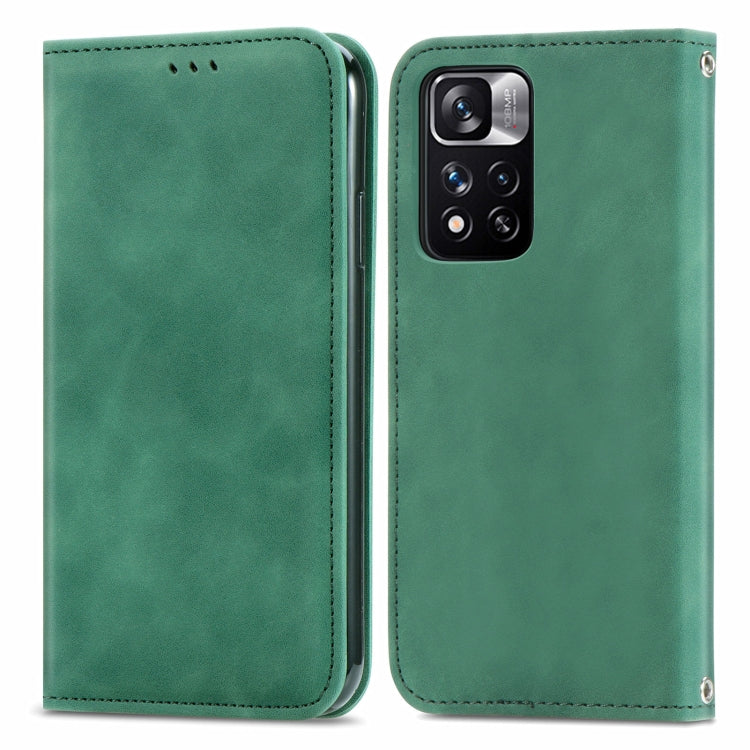 For Xiaomi Redmi Note 11 Pro China /11 Pro+ Retro Skin Feel Magnetic Horizontal Flip Leather Case
