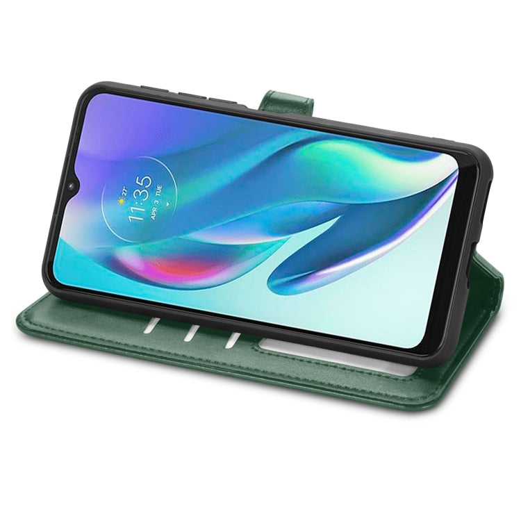 For Motorola Moto G50 5G Retro Solid Color Buckle Leather Phone Case