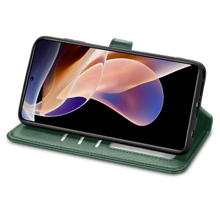 For Xiaomi Redmi Note 11 Pro / 11 Pro+ Retro Solid Color Buckle Leather Phone Case