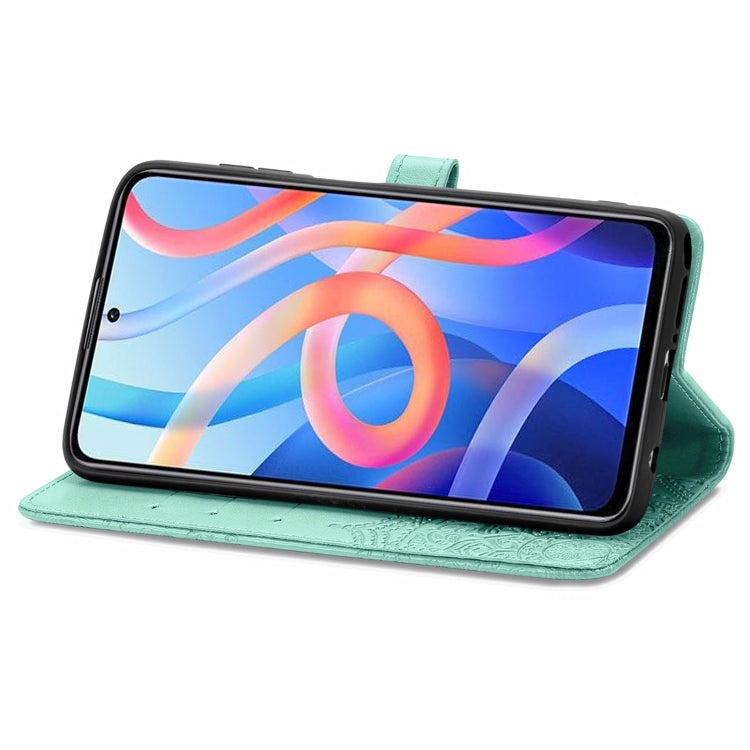 Mandala Flower Embossed Flip Leather Phone Case For Xiaomi Redmi Note 11